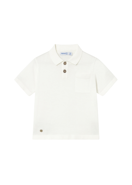 Tricou Polo Tricotat Ivory 1109 Mayoral