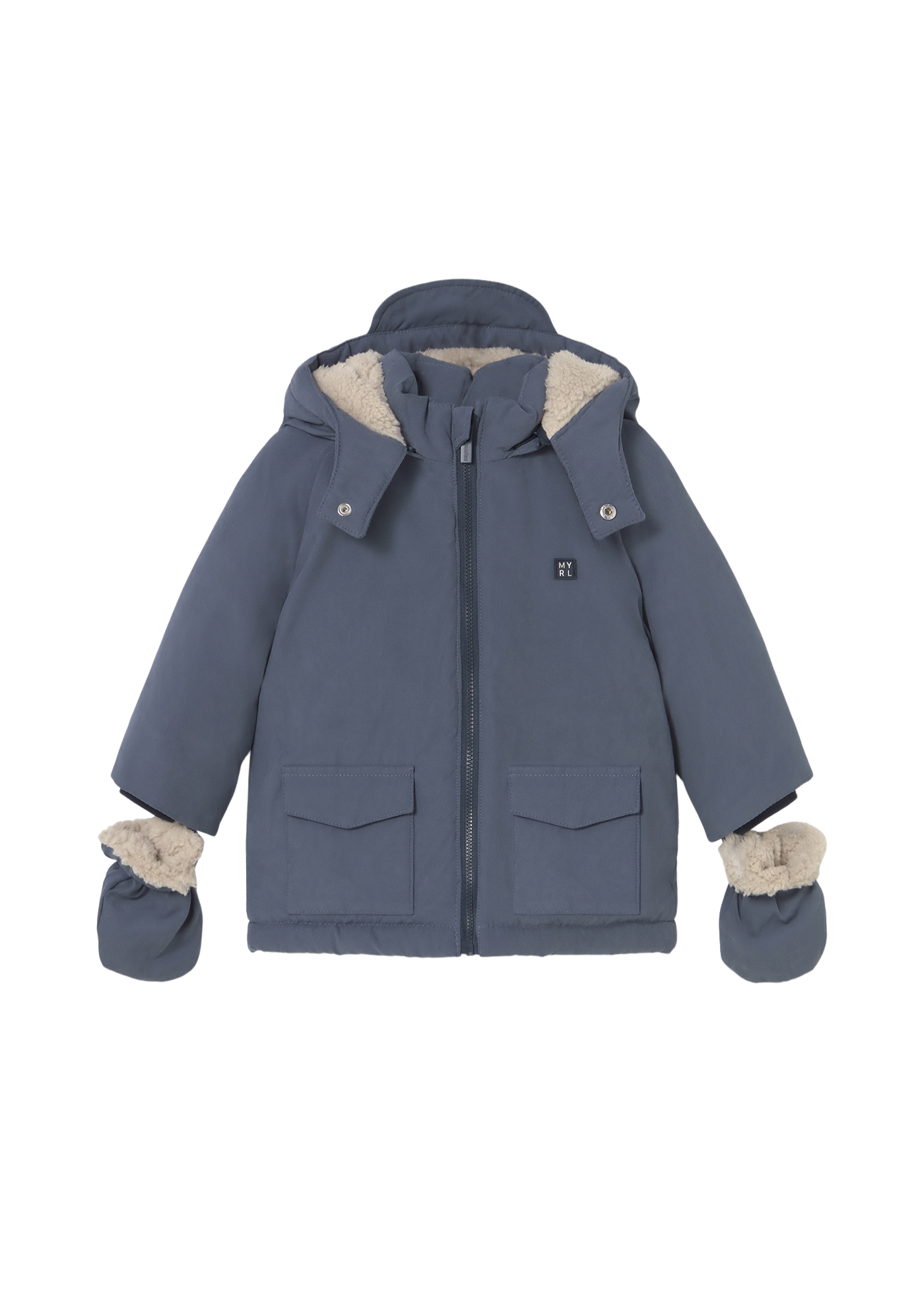 Parka Bleumarin din Fas cu Manusi 2421 Mayoral