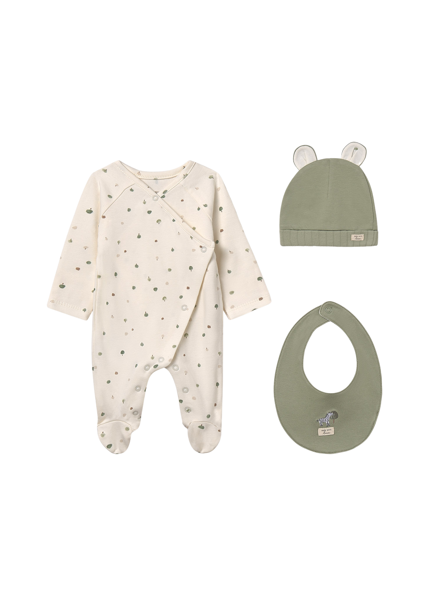 Set 3 Piese Salopeta Lunga Fes si Baveta Verde 9979 Mayoral