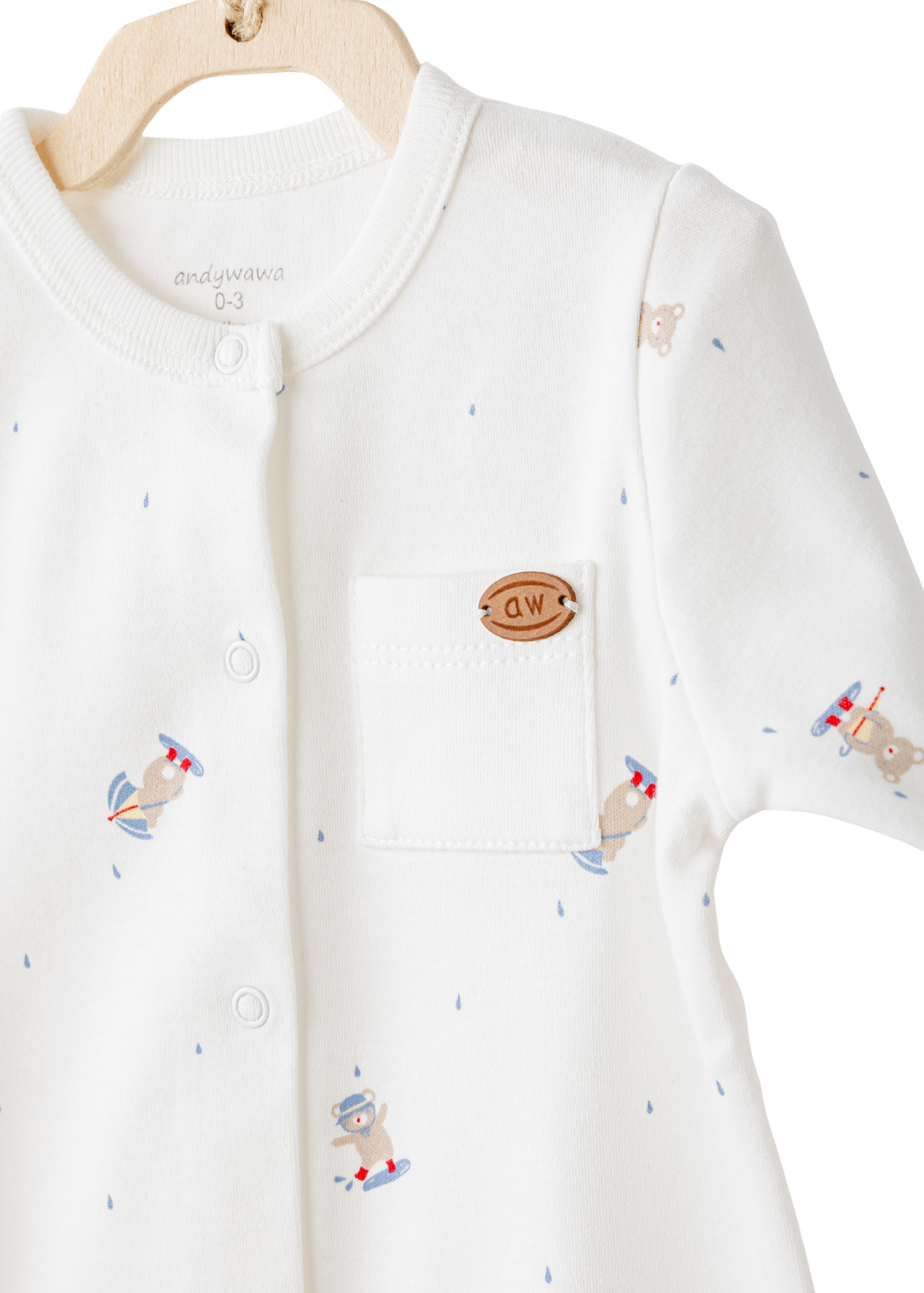 Set 10 Piese Maternitate Crem cu Ursi AC26071 Andywawa