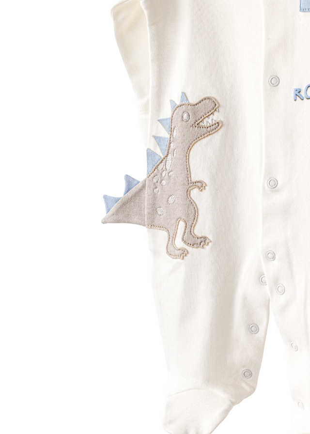 Set 10 Piese Maternitate Bej cu Bleu cu Dinozauri AC25911 Andywawa