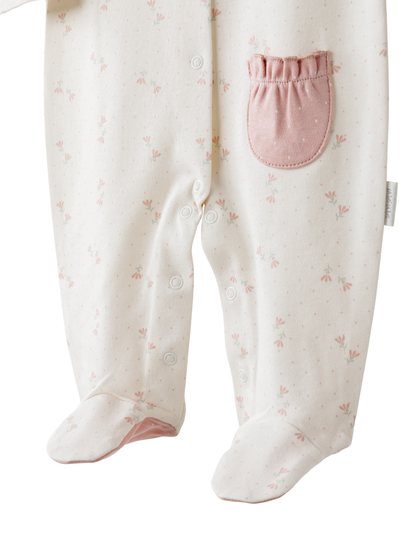 Set 10 Piese Maternitate Crem cu Roz cu Flori AC26081 Andywawa