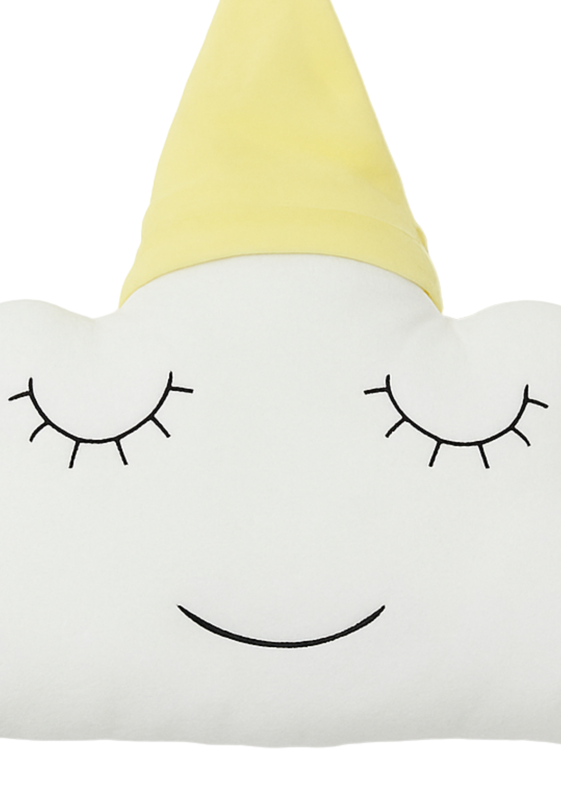 Decorative Pillow Velvet Clouds White-Yellow Ingvart