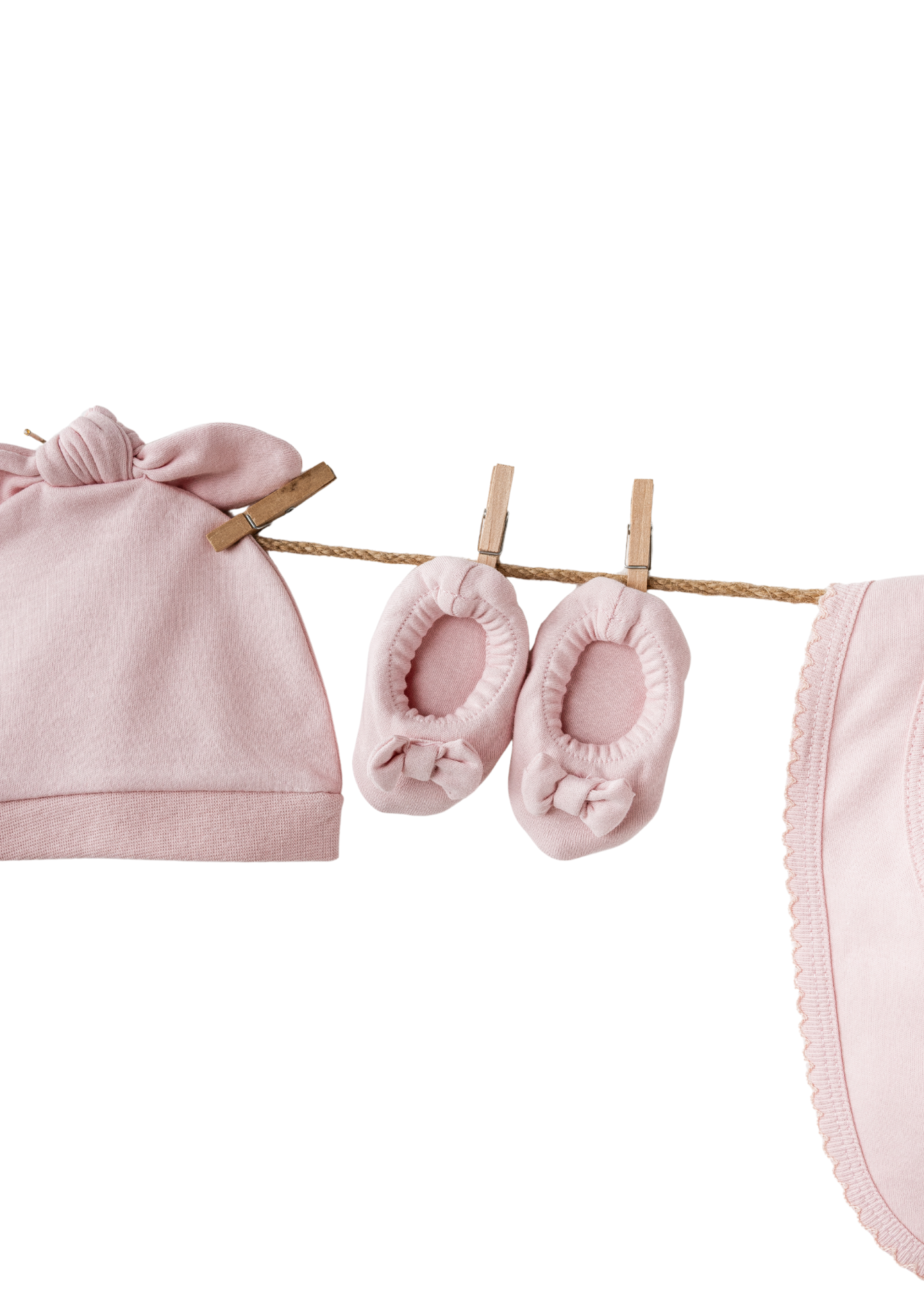 Set 10 Piese Maternitate Crem cu Roz Imprimeu Baloane AC25551 Andywawa