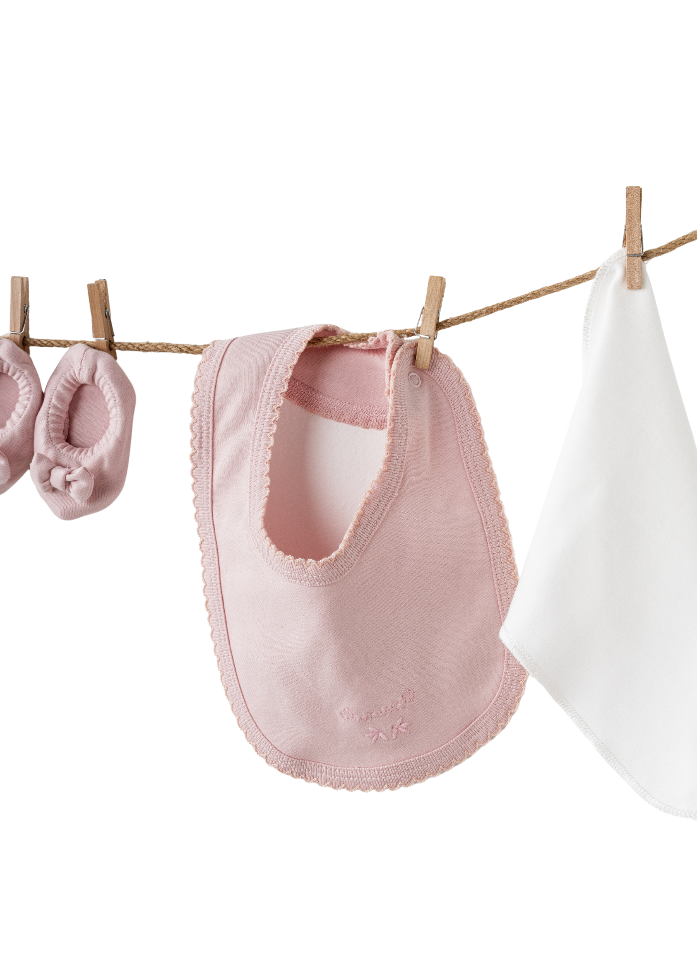 Set 10 Piese Maternitate Crem cu Roz Imprimeu Baloane AC25551 Andywawa