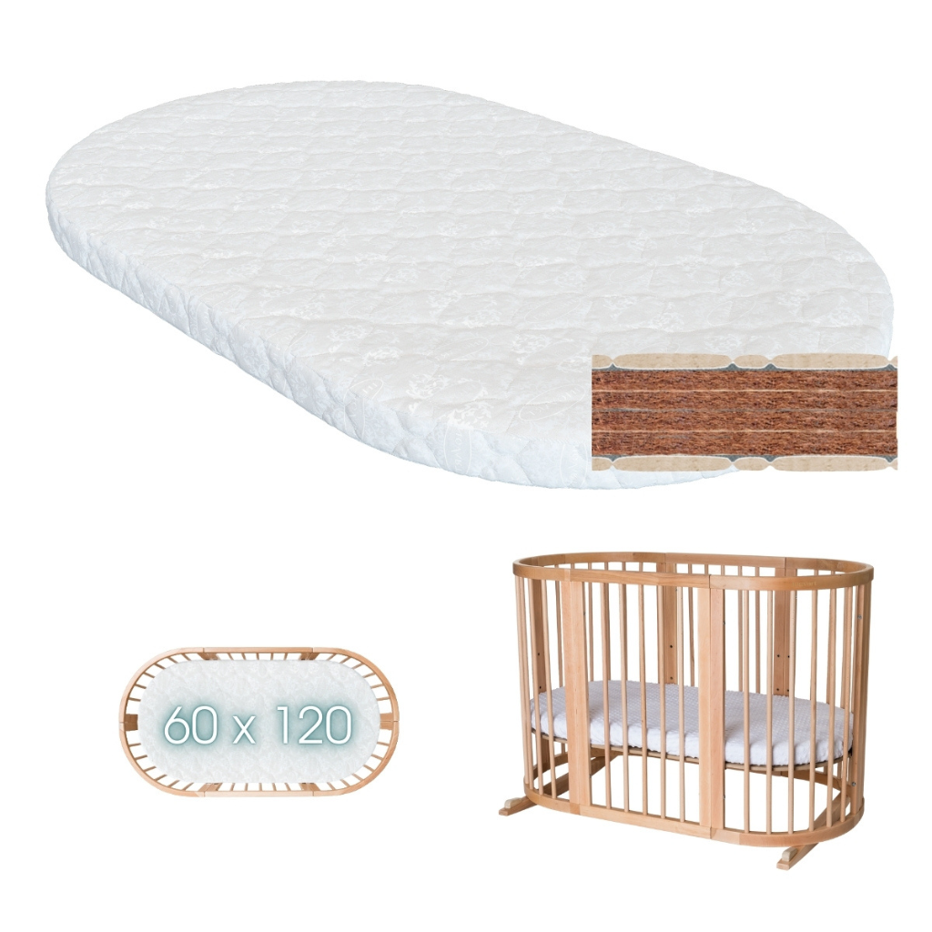 Saltea Universala 60x120 Medie Patut Oval-Rotund Cocos-Latex