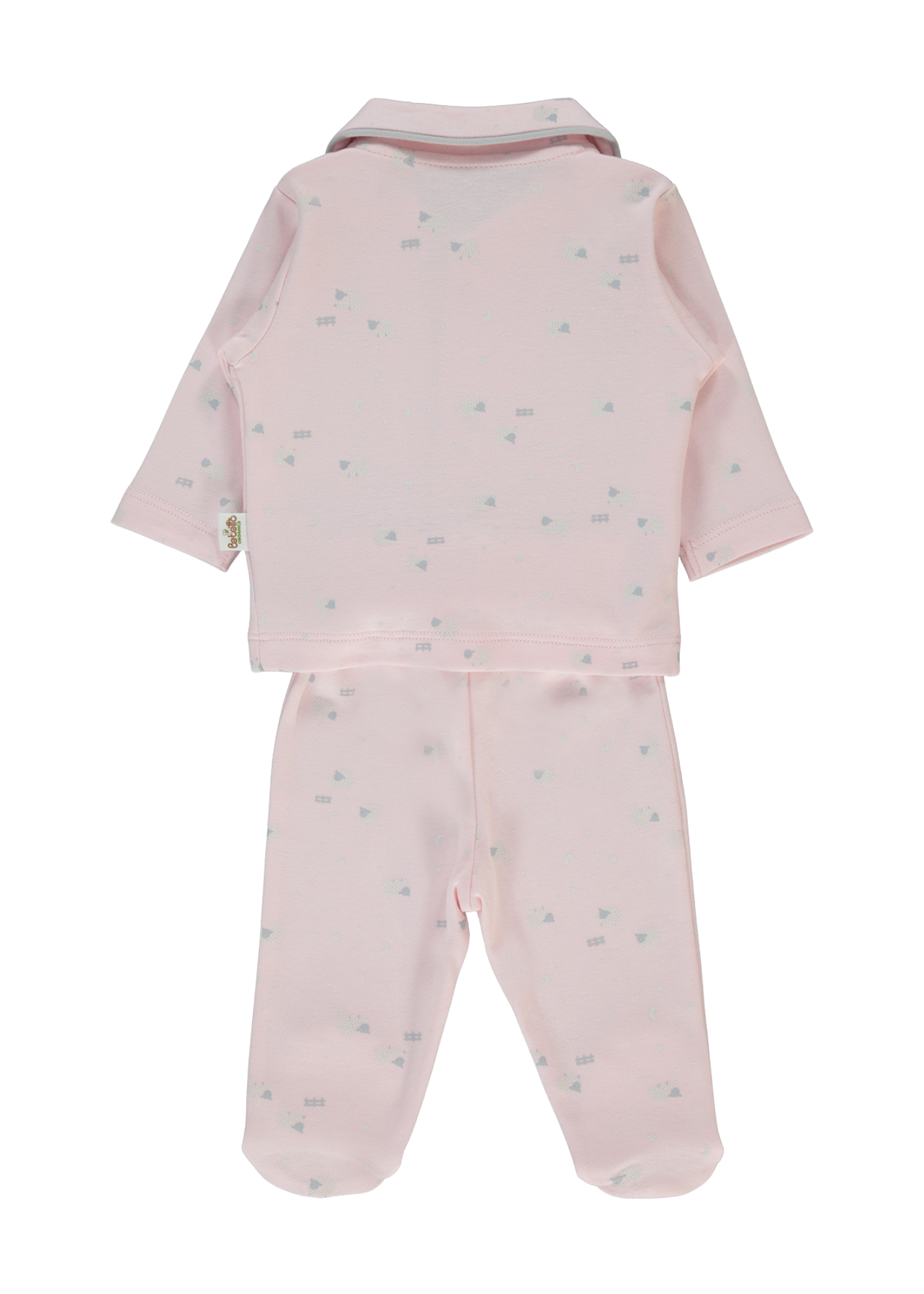 Pijama Roz cu Imprimeu Oite F1448 Bebetto