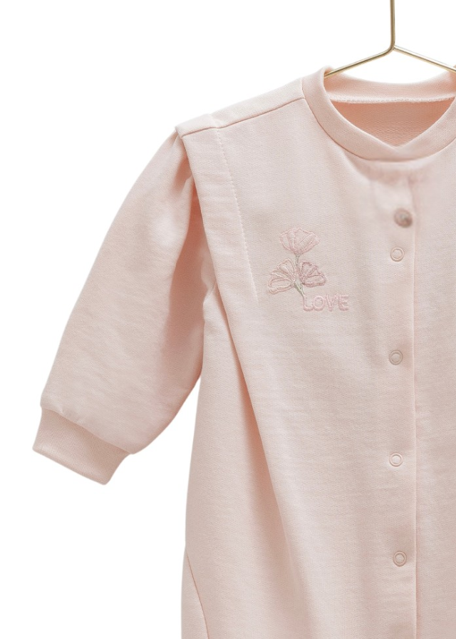 Salopeta Lunga Roz cu Capse si Funda la Gat TK2003 Mell Sweet Baby