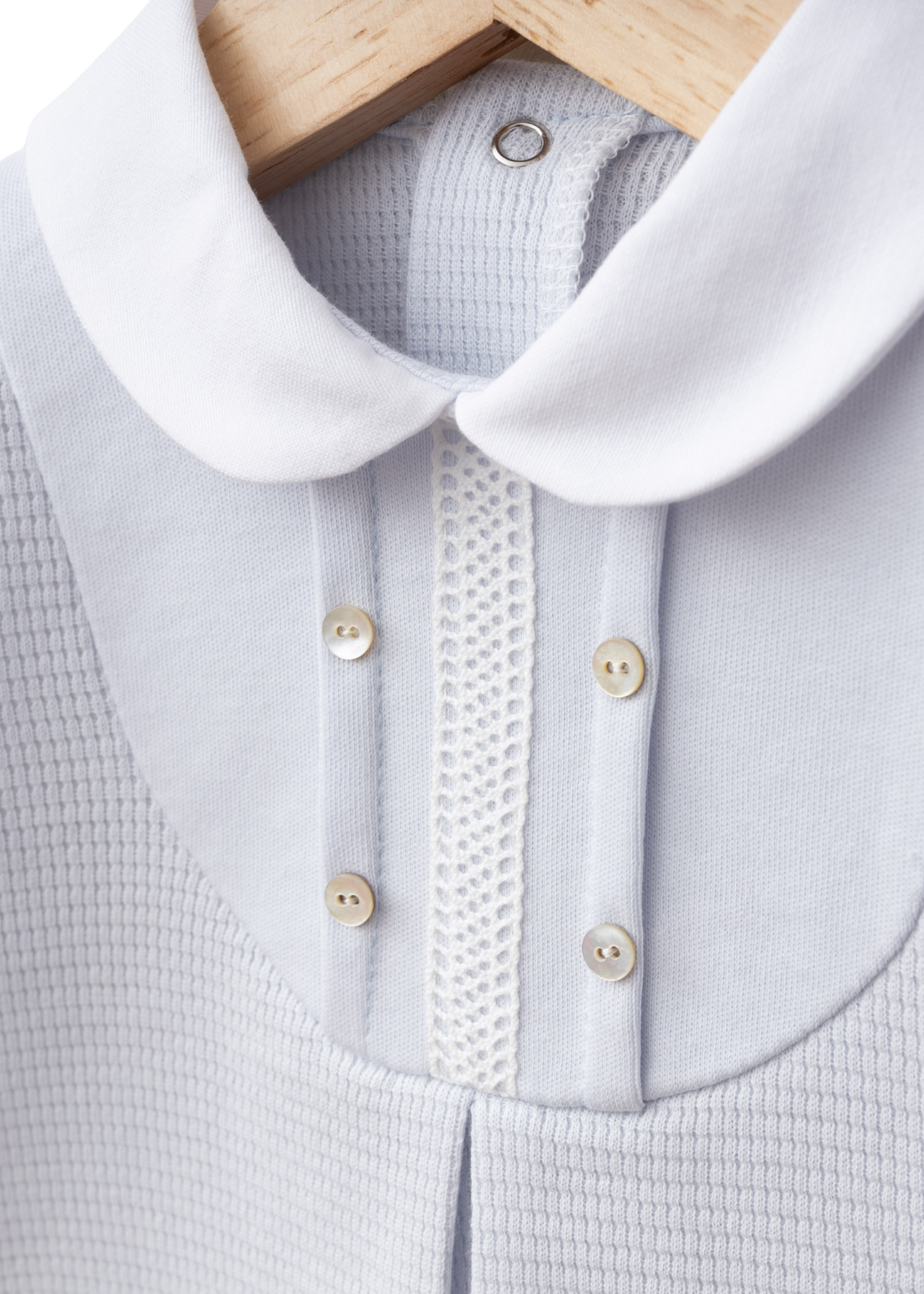 Set 2 Piese Bleu Bluza cu Guler si Pantaloni Lungi 4385 MyMio