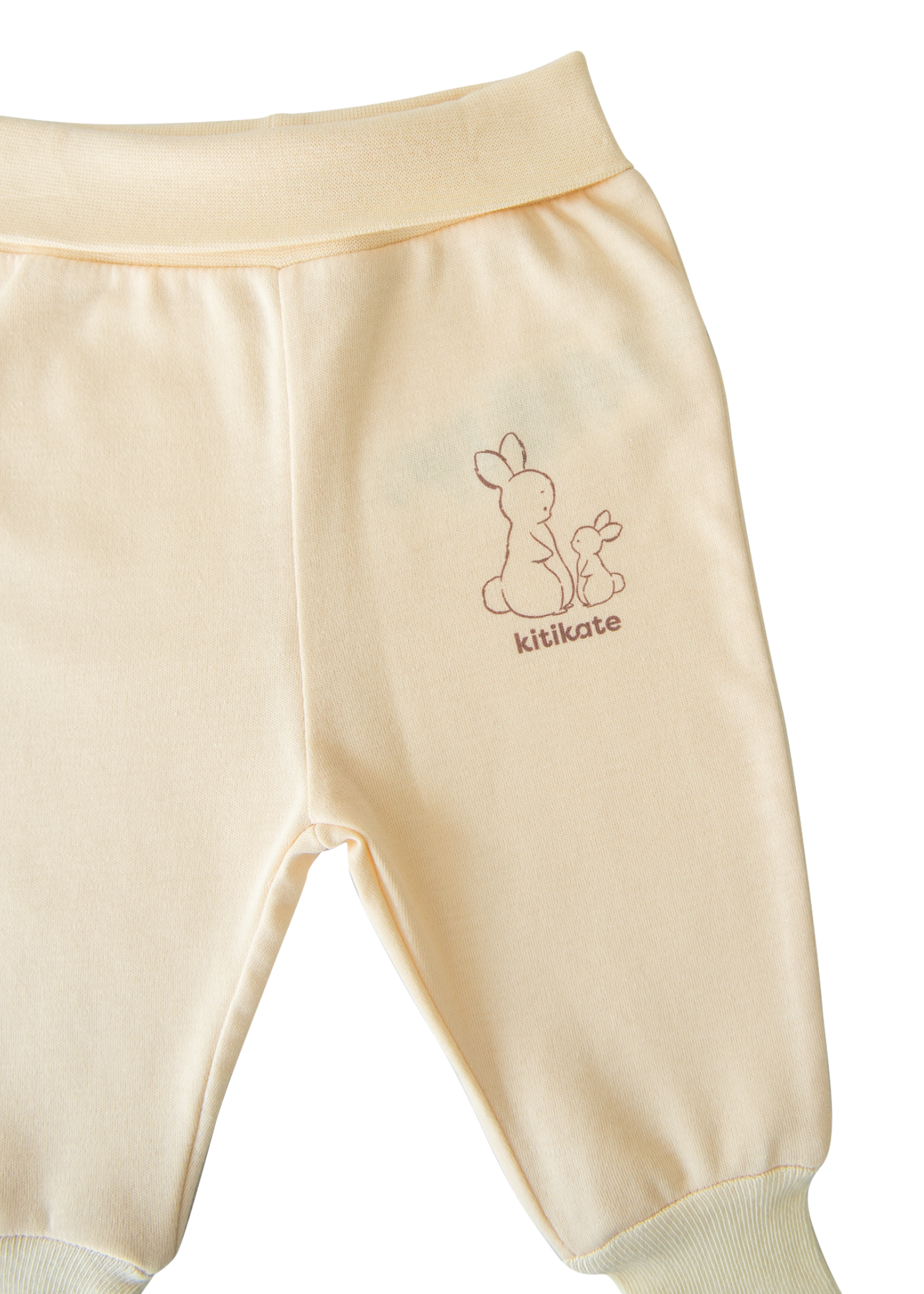 Pantaloni Bej din Bumbac Organic S71361 KitiKate