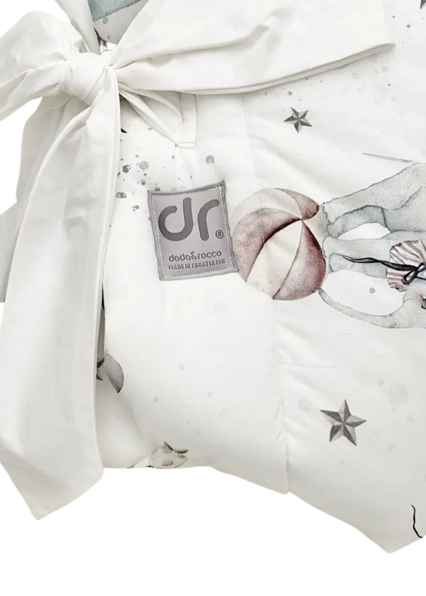 Paturica Matlasata 3 in 1 Alb-Gri Circus 1030-1005 Dada&Rocco