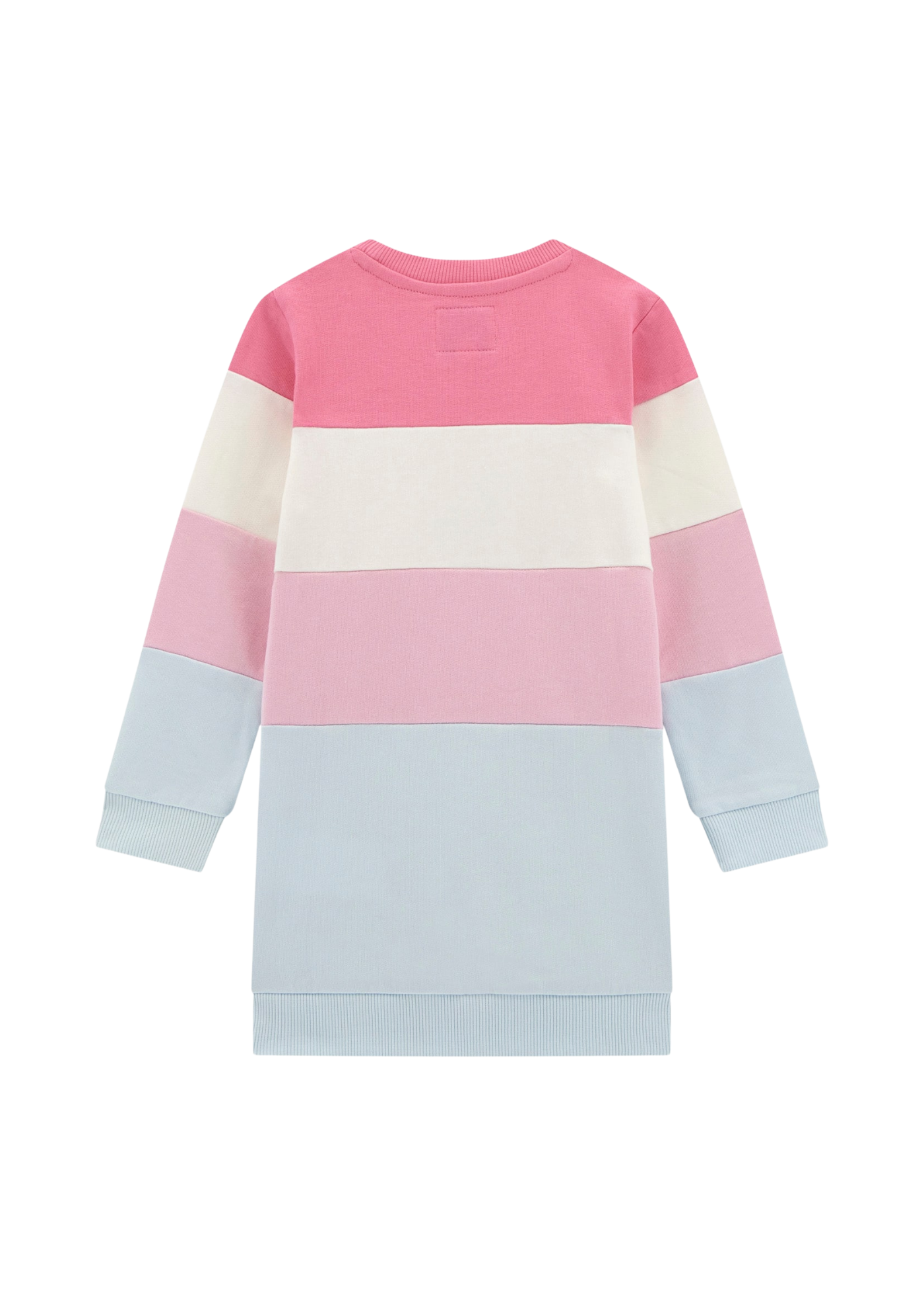 Rochie Bumbac cu Maneca Lunga Dungi Roz cu Bleu K5YK00 KA6R4 FBAE Guess