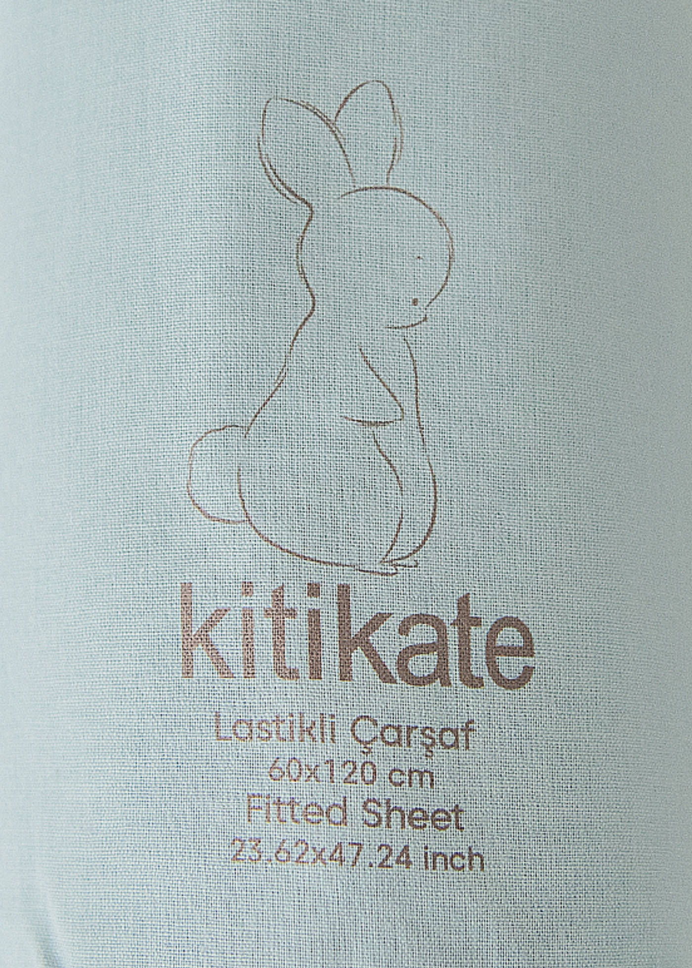 Cearceaf Bleu Mediu Bumbac Organic 60 x 120 cm S09053 Kitikate