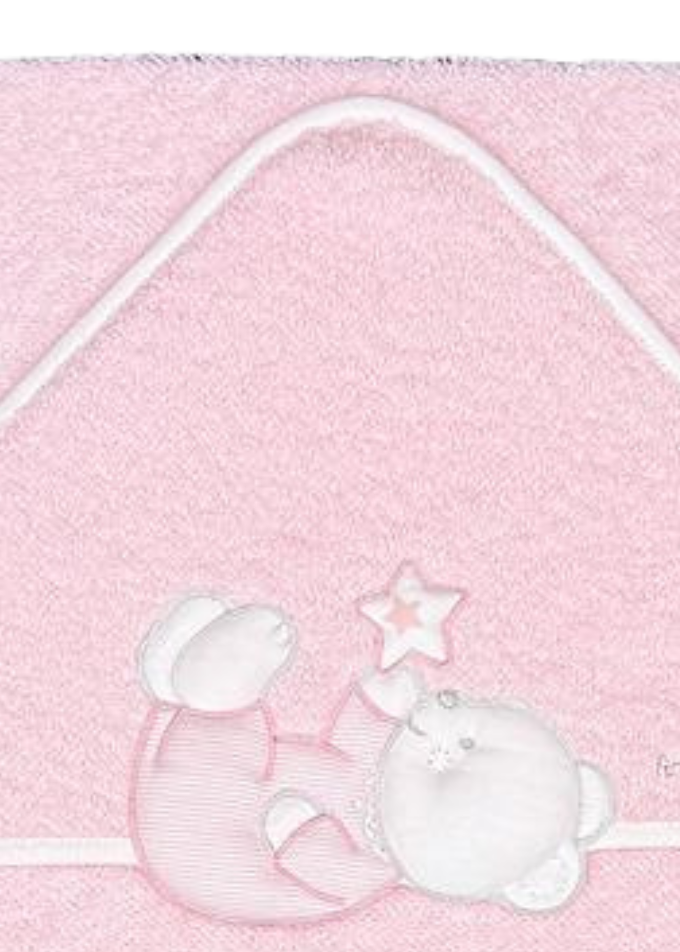 Prosop cu Capison Roz cu Ursulet 100x100 cm D05 Andy&Helen