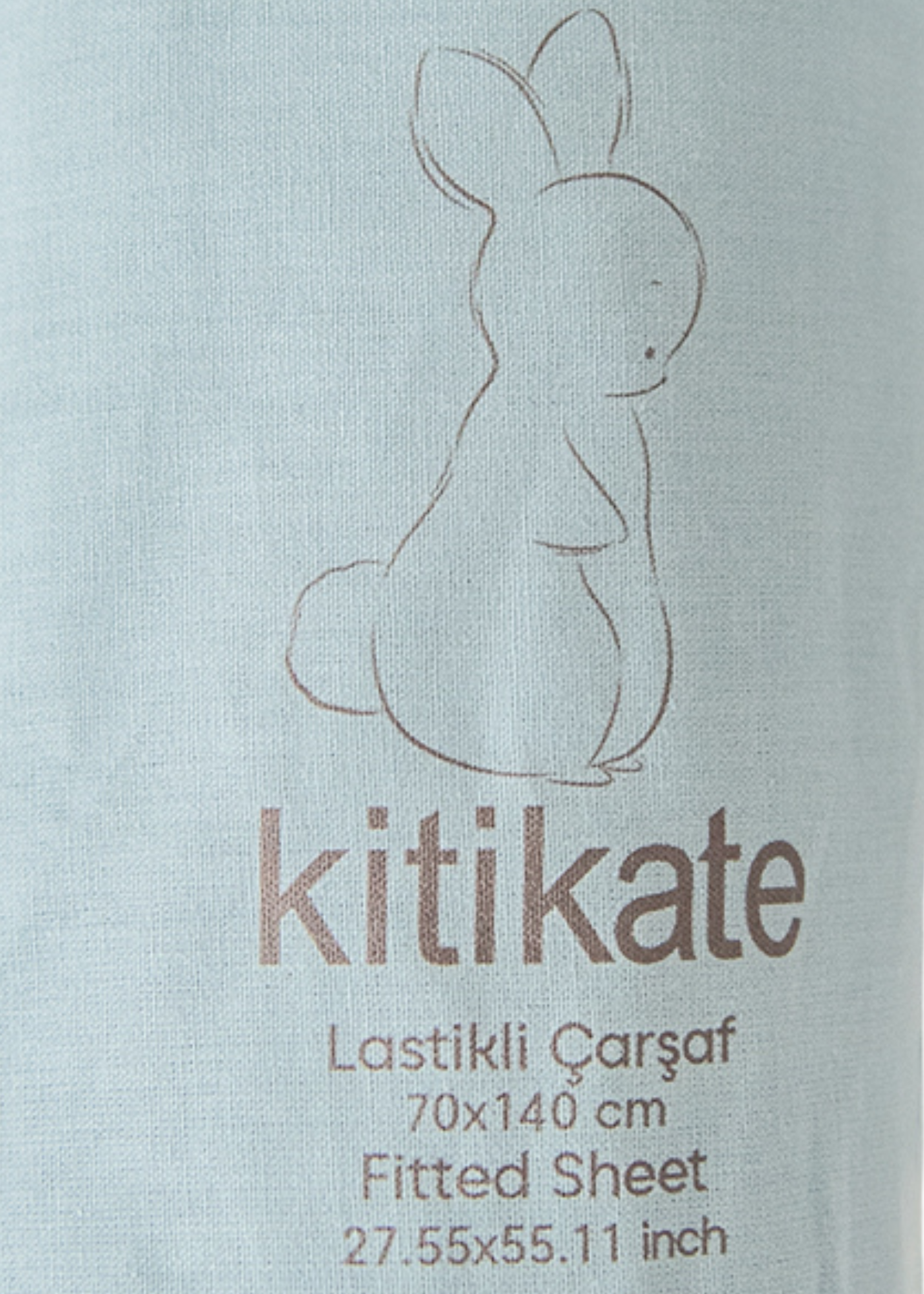 Cearceaf Bleu Mare Bumbac Organic 70 x 140 cm S09015 Kitikate