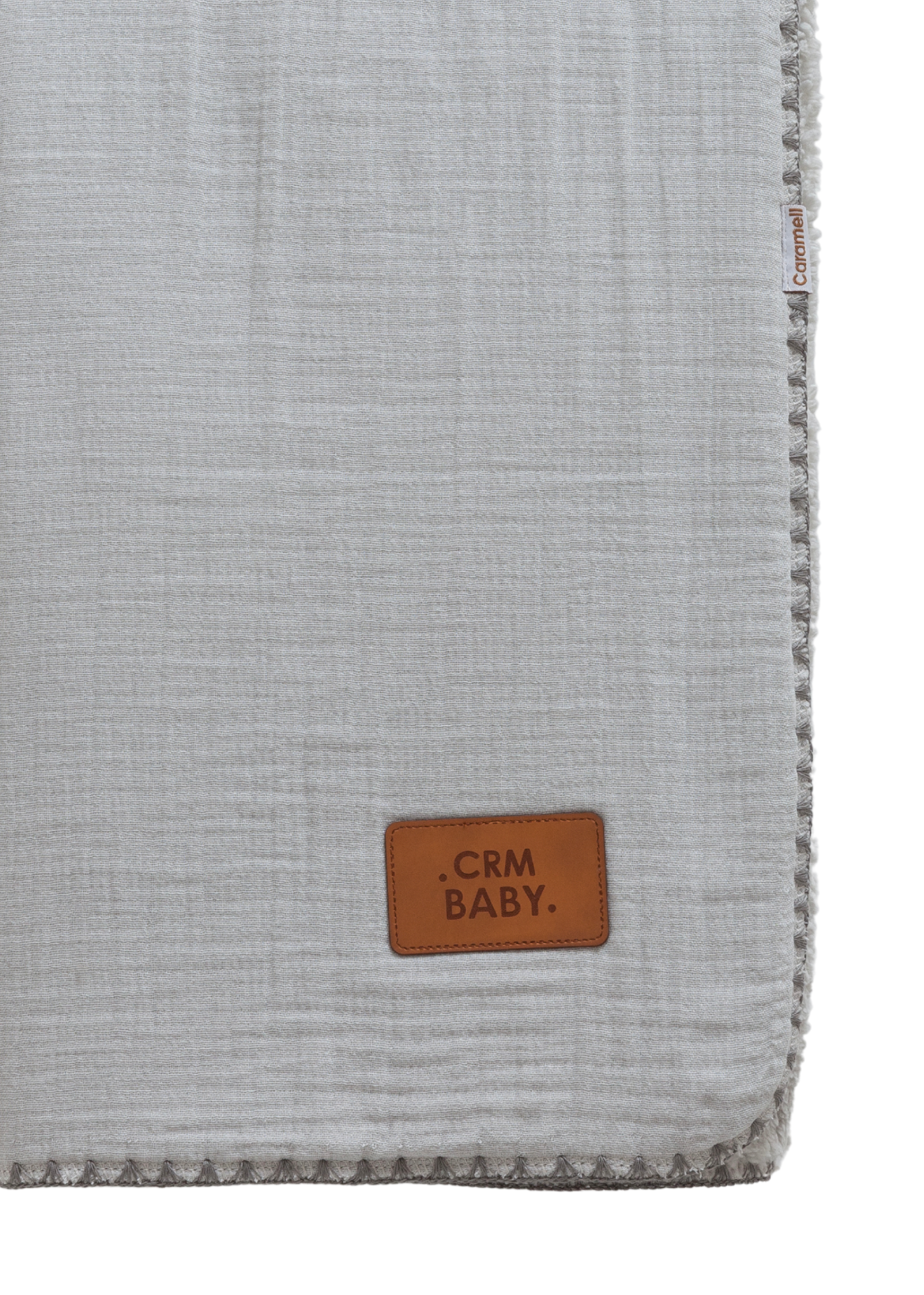 Patura Calduroasa Gri din Muselina si Plus BTE2112 85 x 90 cm Mell Sweet Baby