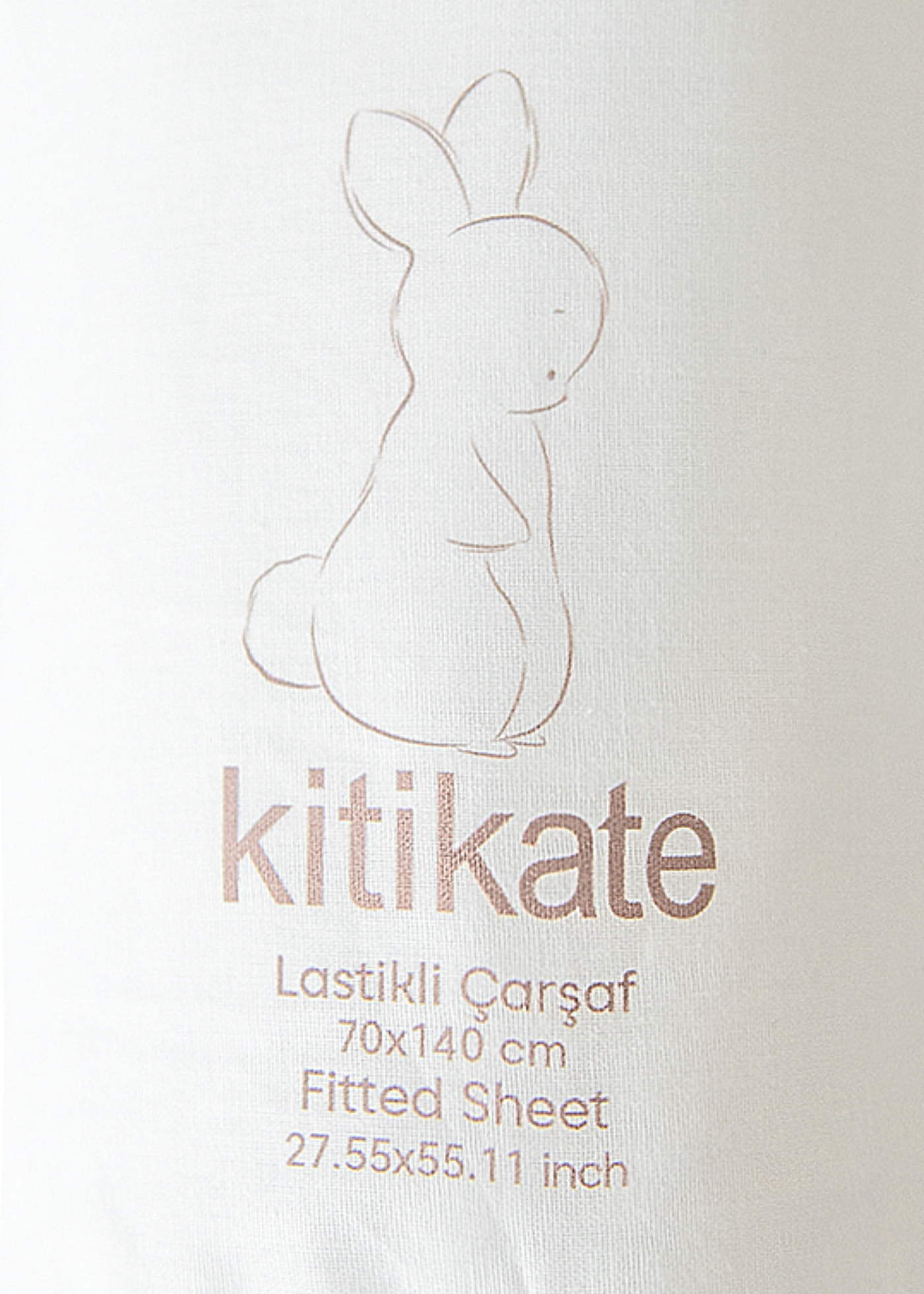 Cearceaf Alb Mare Bumbac Organic 70 x 140 cm S09015 Kitikate