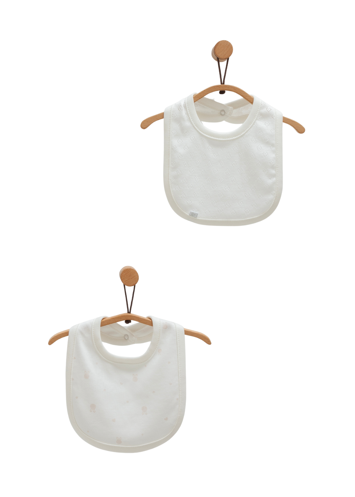 Set 3 Bavete Bumbac Crem cu Iepure ONK1490 Mell Sweet Baby