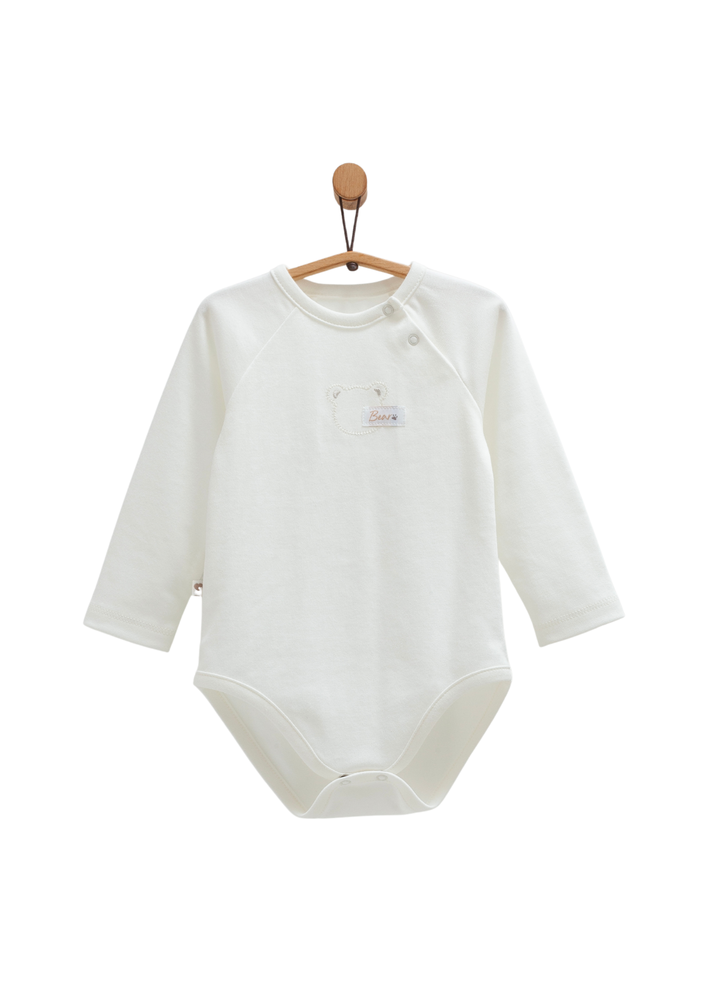 Set 2 Body cu Maneca Lunga Crem cu Ursi BE1463 Mell Sweet Baby