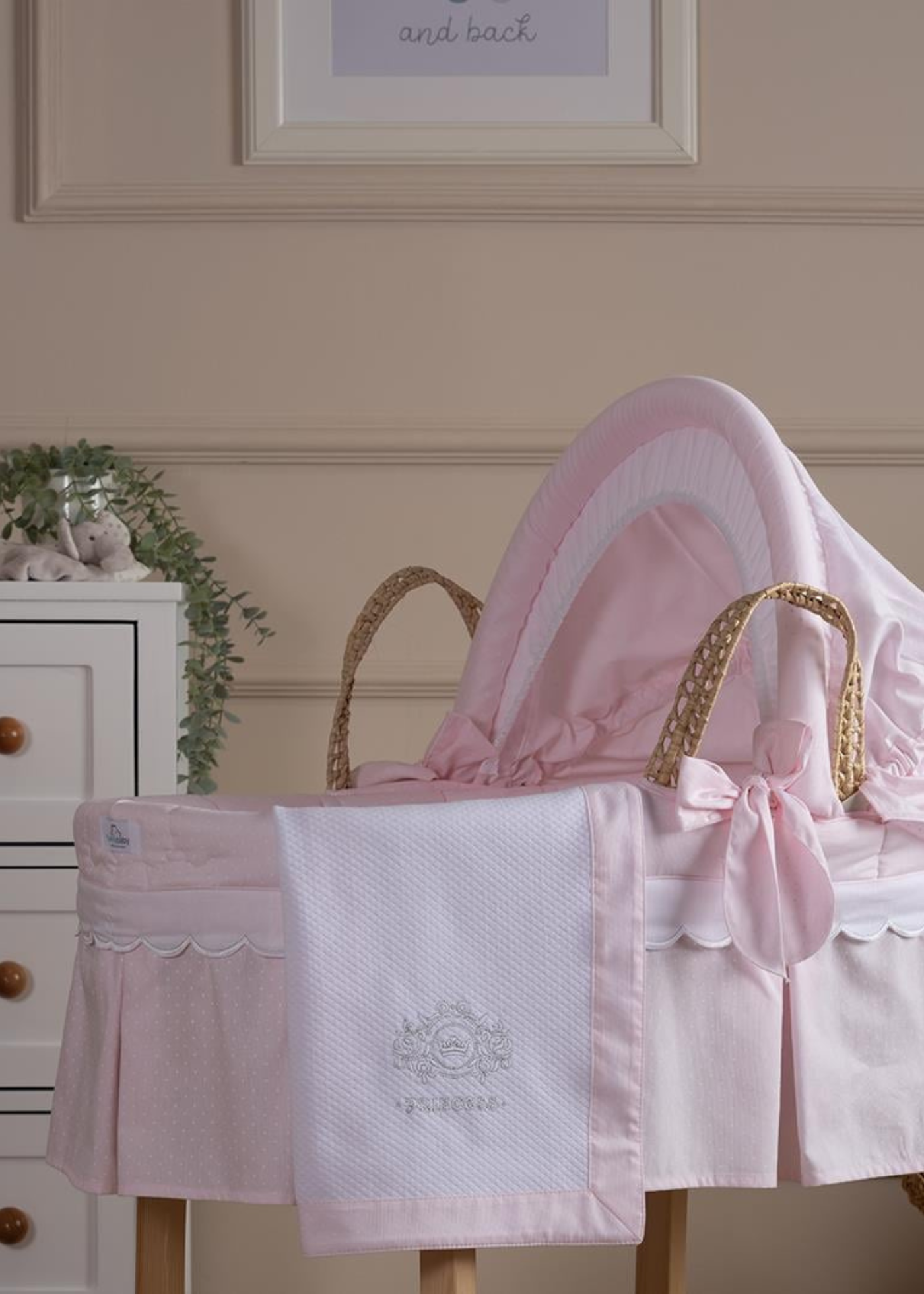 Set Cosulet Bebe din Palmier Natural & Salteluta & Set Textil 5116 FunnaBaby