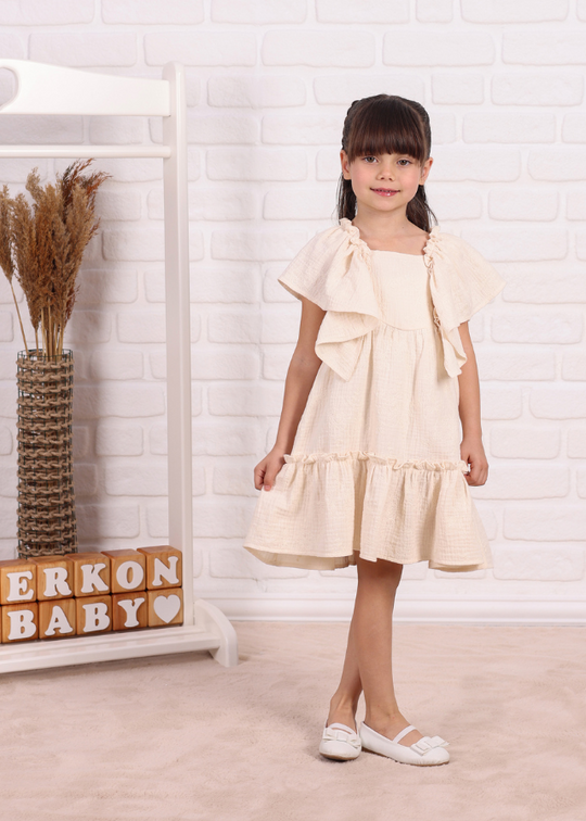 Rochie Muselina Bej 824 Connie Baby