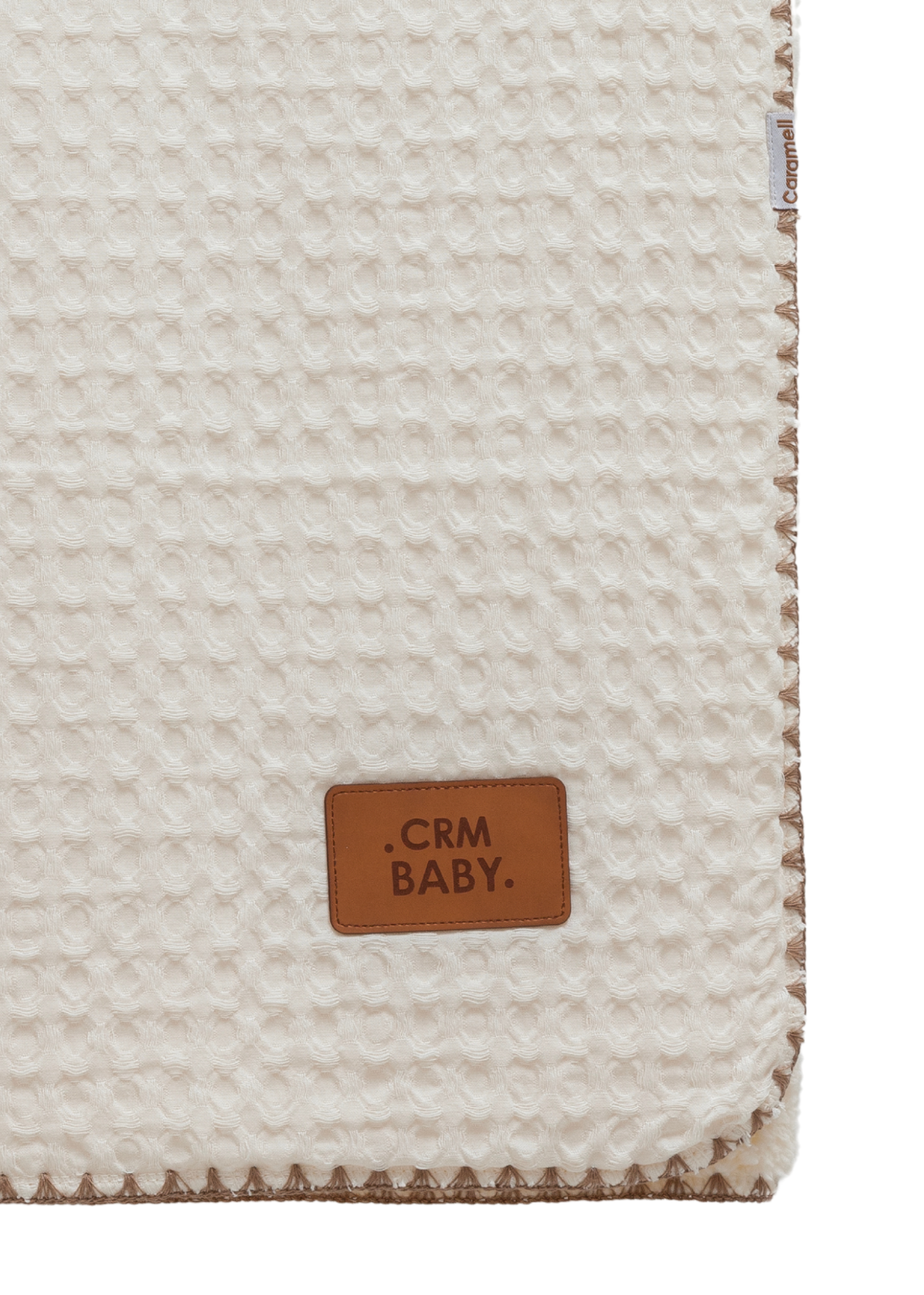 Patura Calduroasa Bej Bumbac Gofrat si Plus BTK2120 85 x 90 cm Mell Sweet Baby