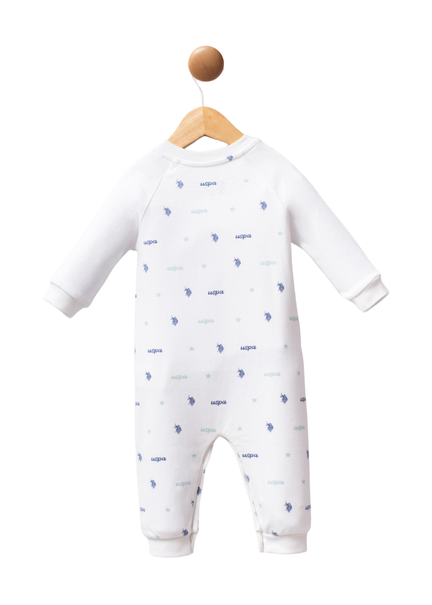 Salopeta Lunga Ivory Imprimeu Logo Albastru USB2249 Us Polo Assn