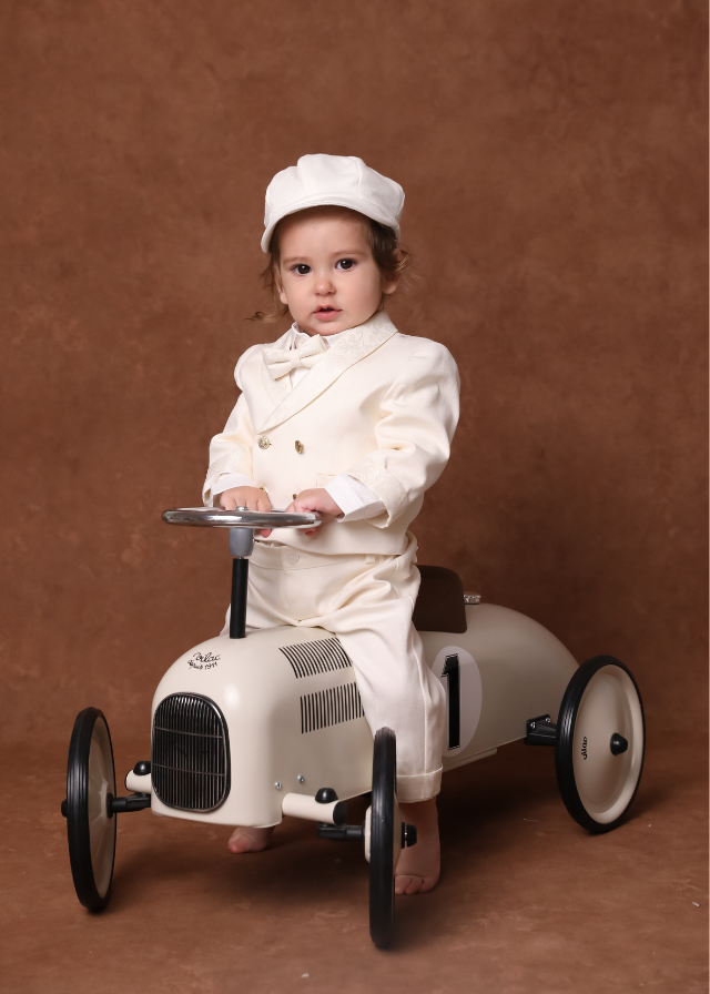 Lucas 2-Piece Baptism Set, Custom Suit and Trunk AnneBebe