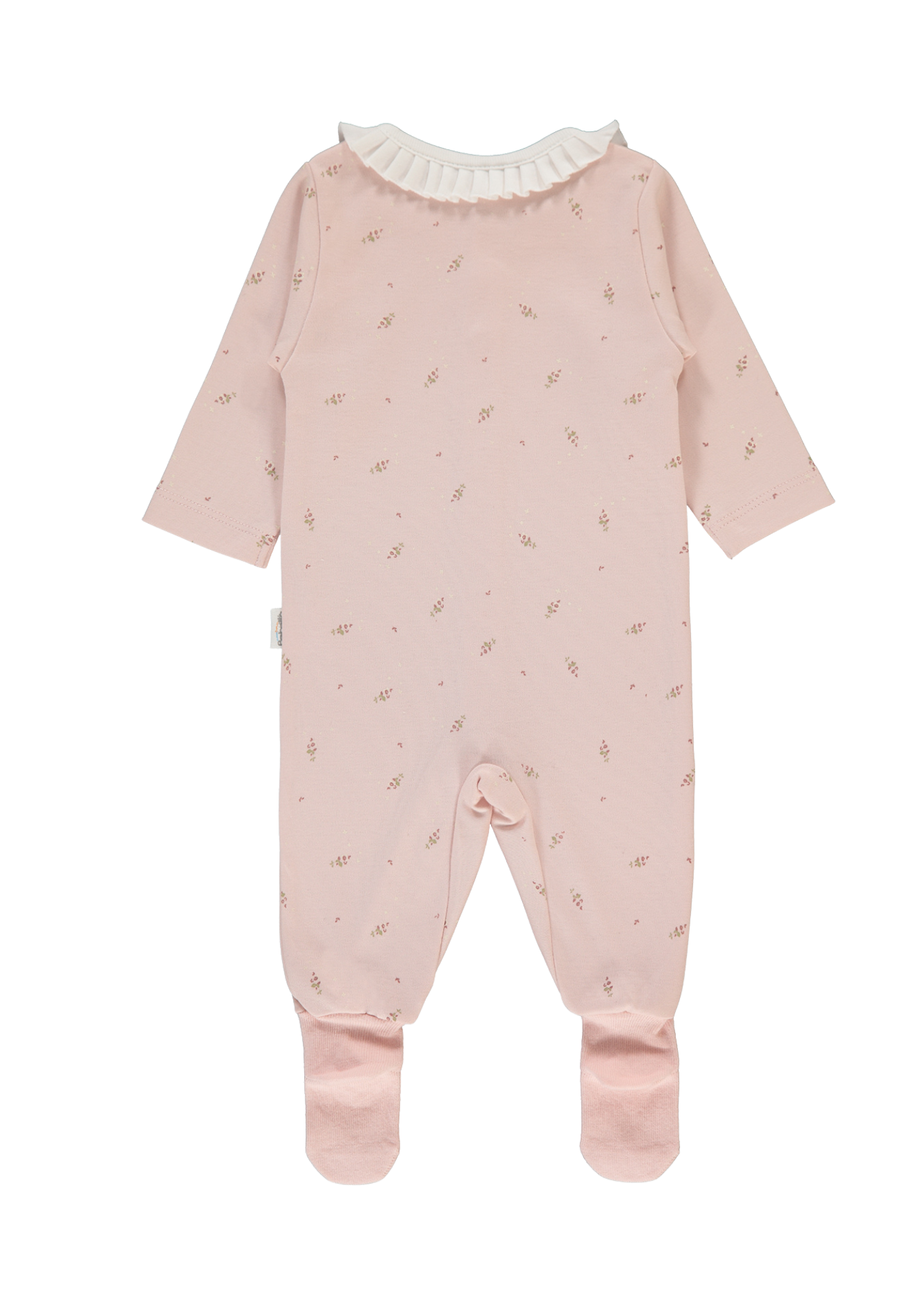 Salopeta Lunga Roz cu Imprimeu Flori Tiny Florist T4013 Bebetto