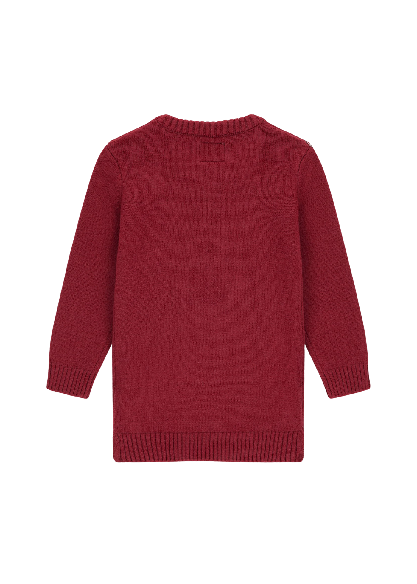 Rochie Tricotata cu Maneca Lunga Bordo si Urs K5BK01 Z3GS0 G5A9 Guess