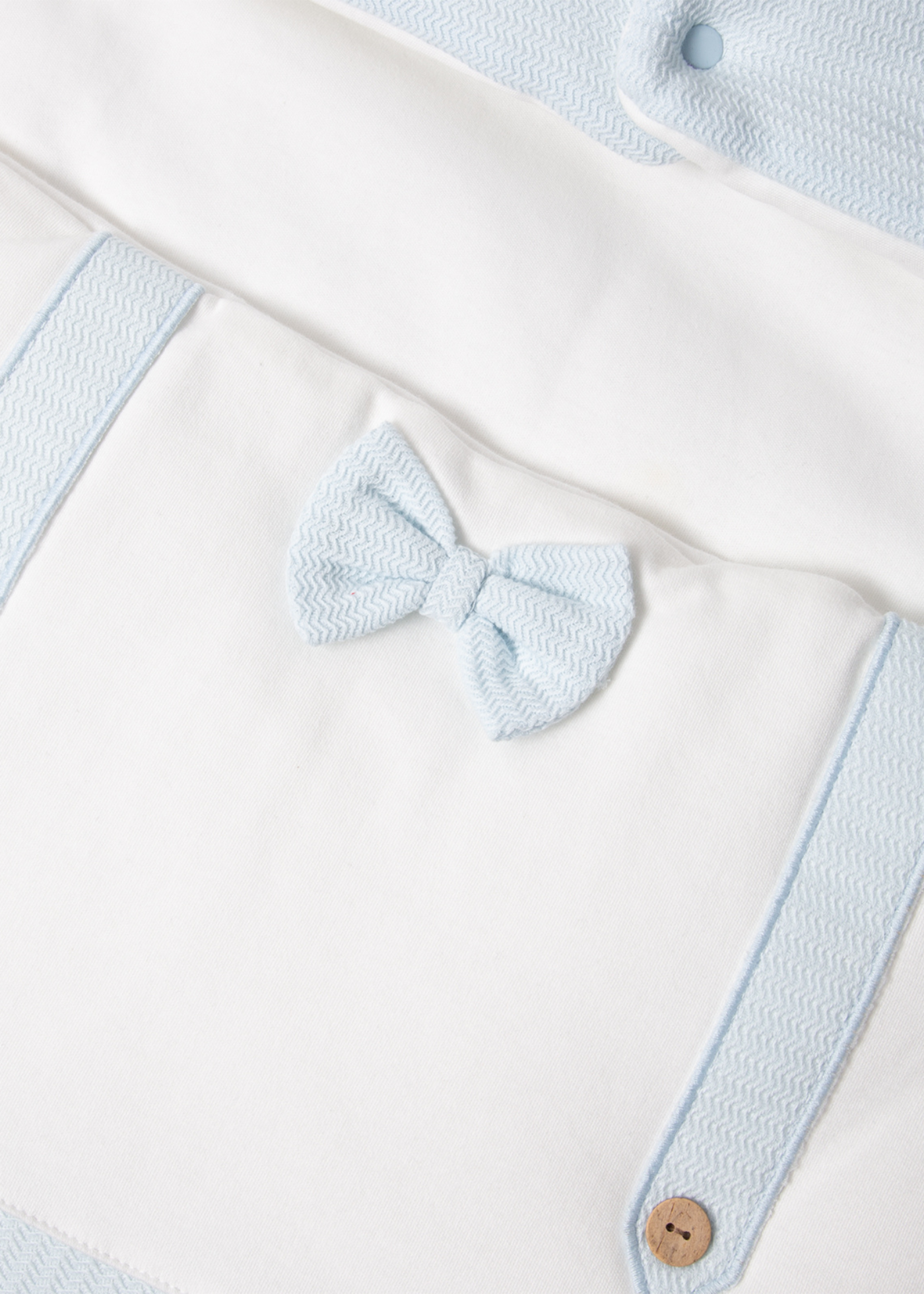 Set 3 Piese Portbebe Crem cu Bleu Baby King P548 Bebetto