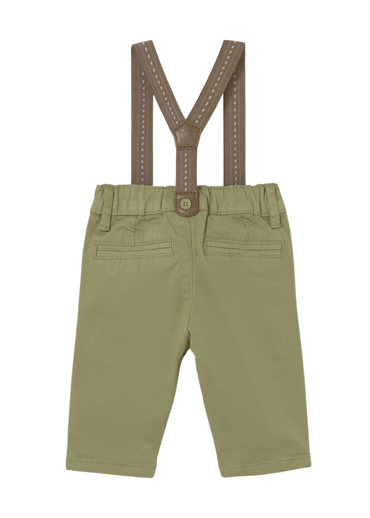 Pantaloni Lungi Verzi cu Bretele Maro 2576 Mayoral