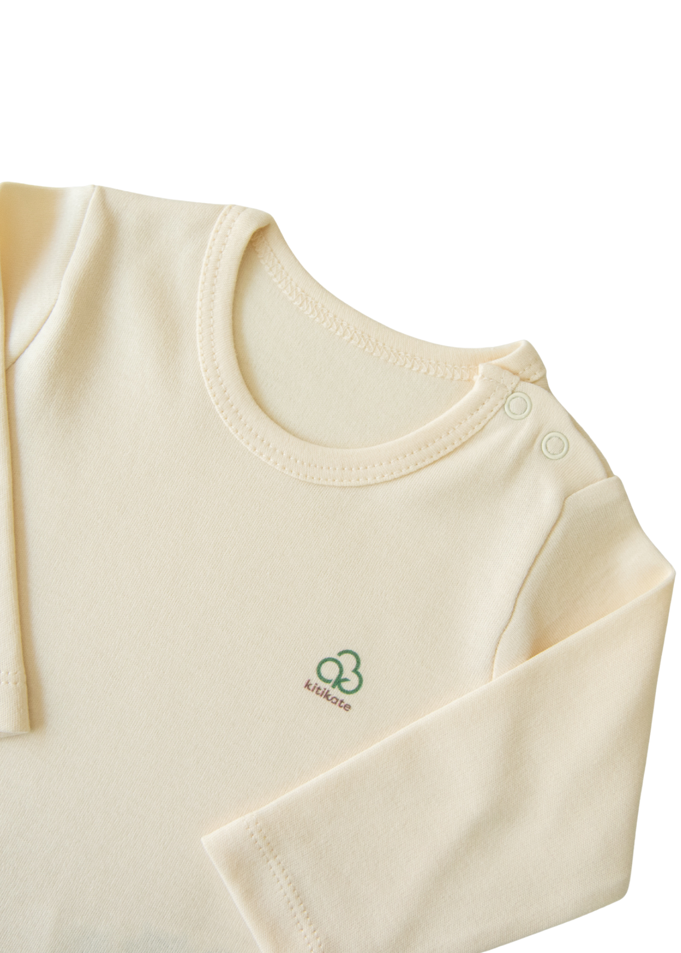 Body Maneca Lunga Bej Bumbac Organic Extensibil S38558 Kitikate