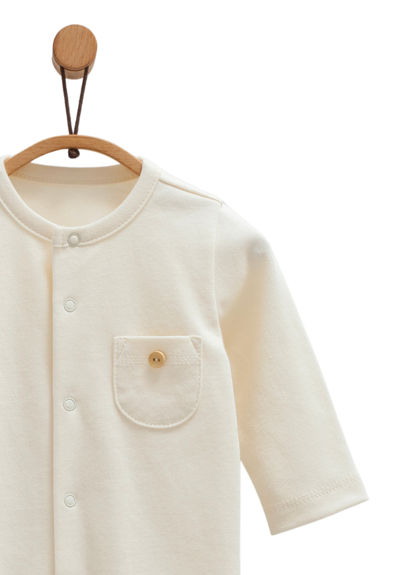 Salopeta Lunga Bej cu Buzunar pe Piept TE1459 Mell Sweet Baby