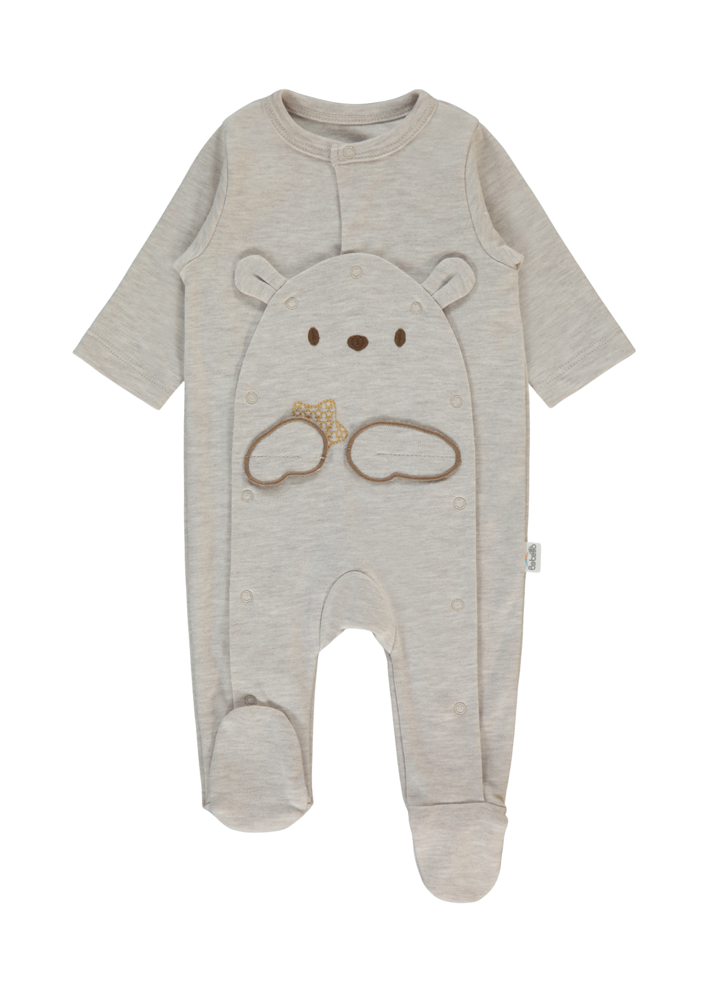 Salopeta Lunga Bej cu 2 Randuri de Capse T4041 Bebetto