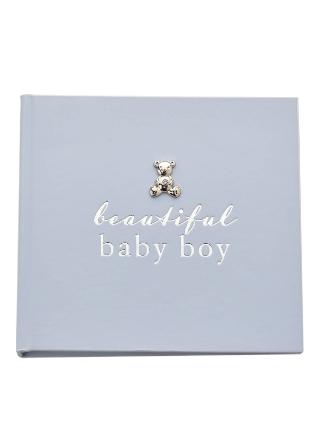 Album Foto Bleu cu Ursulet Argintat Beautiful Baby Boy CG1018 Bambino by Juliana