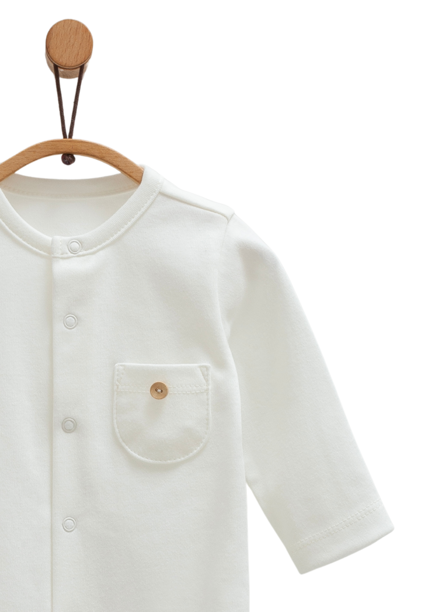 Salopeta Lunga Crem cu Buzunar pe Piept TE1459 Mell Sweet Baby