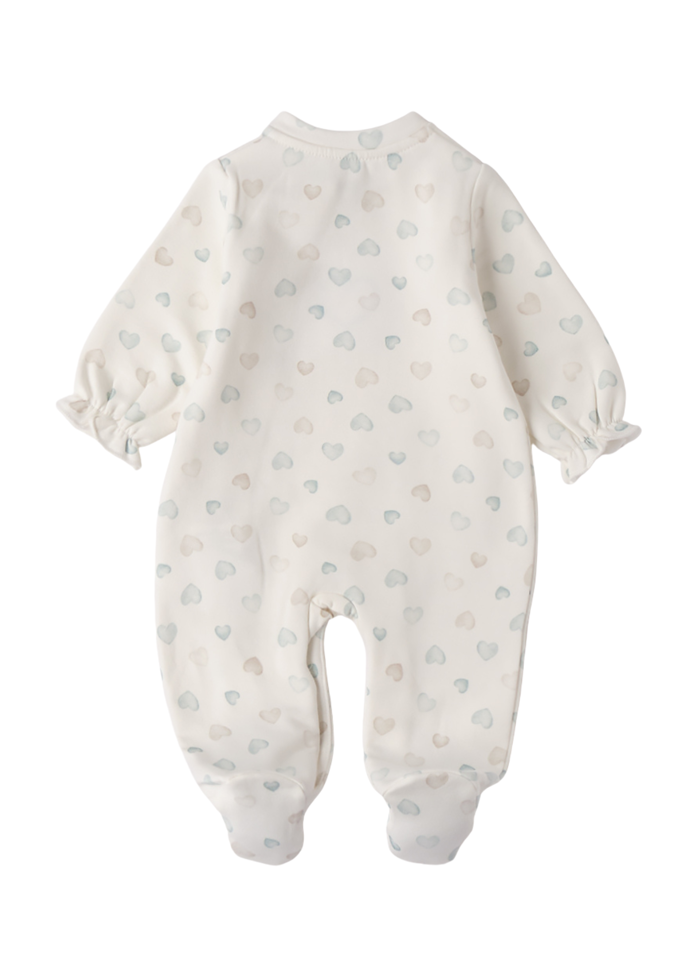 Salopeta Lunga Crem cu Imprimeu Inimi Verzi 4.F186/00 iDO