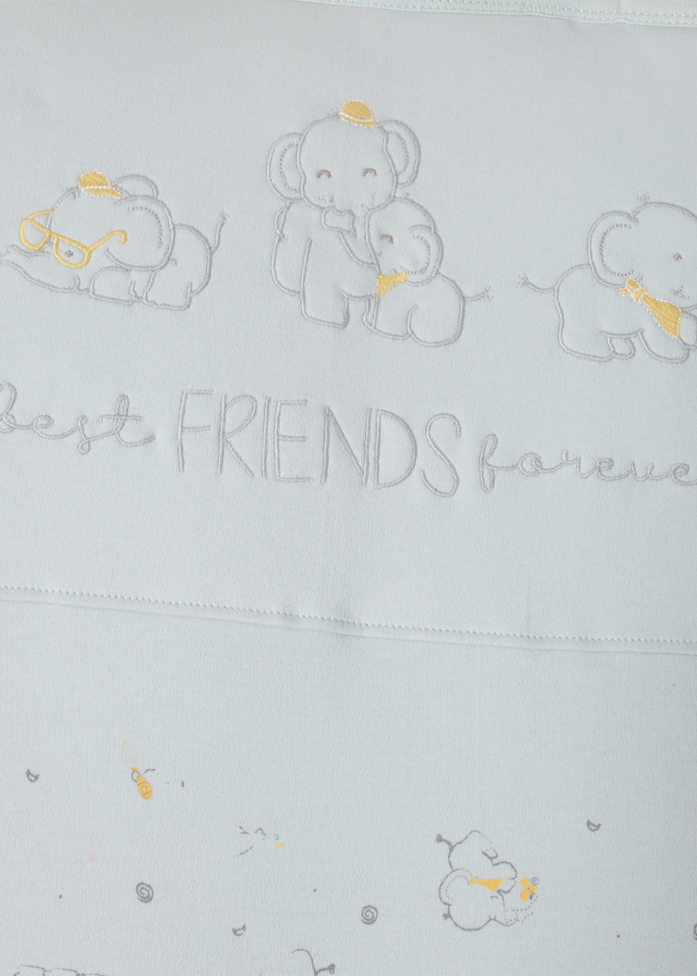 Set 10 Piese Maternitate Verde Menta cu Imprimeu Elefanti Z1054 Bebetto