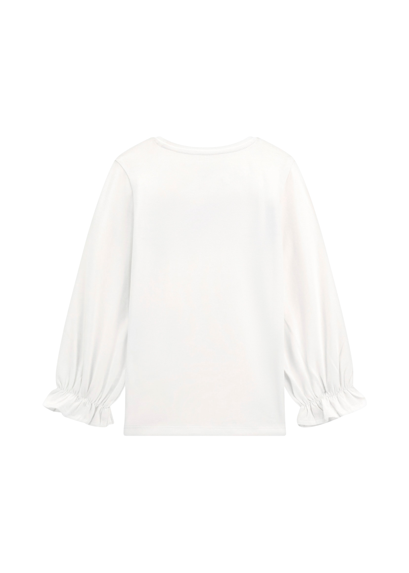 Bluza Alba cu Maneca Lunga cu Logo cu Glitter K5YI23 K6YW4 G011 Guess