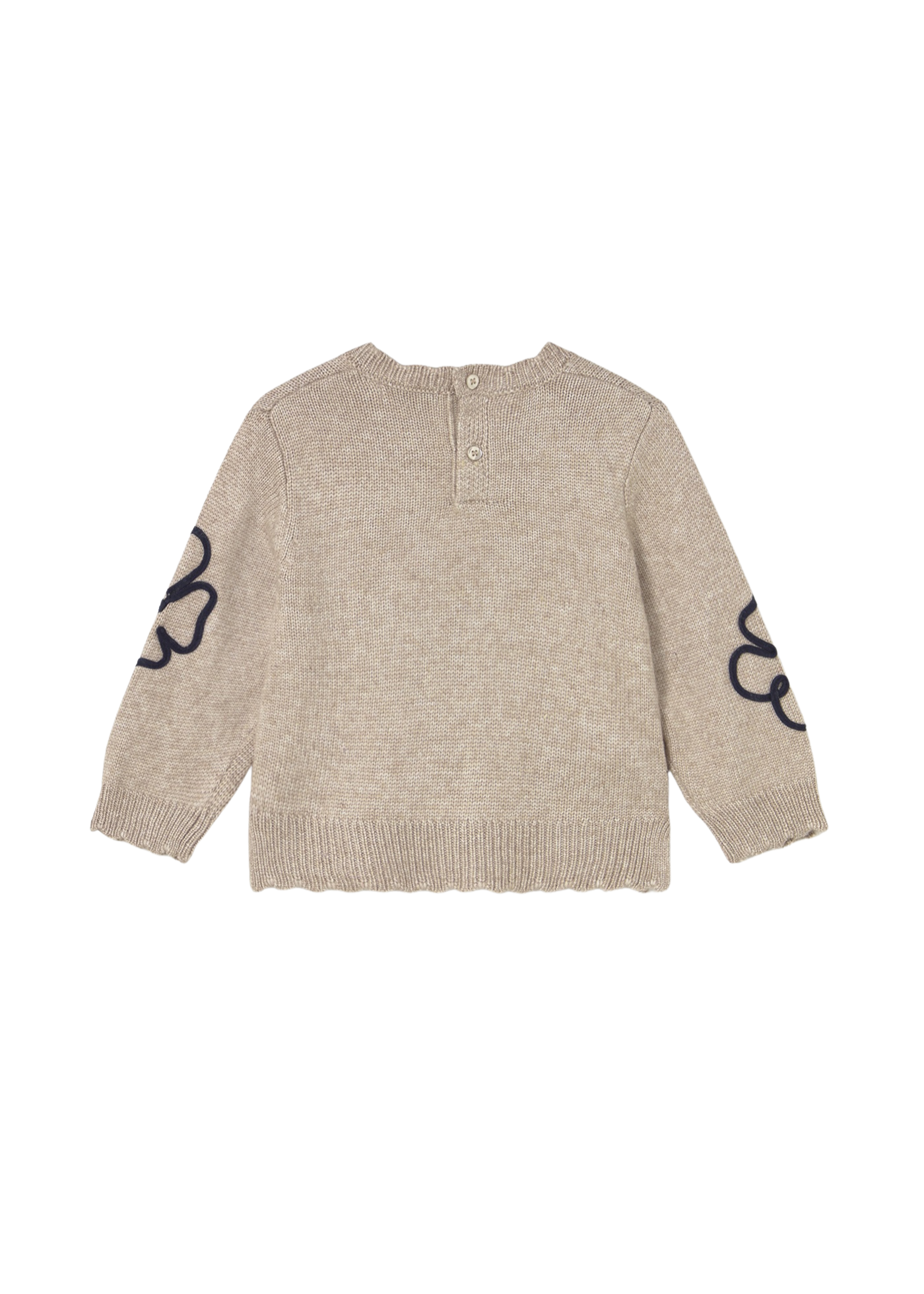 Pulover Bej cu Flori 2355 Mayoral