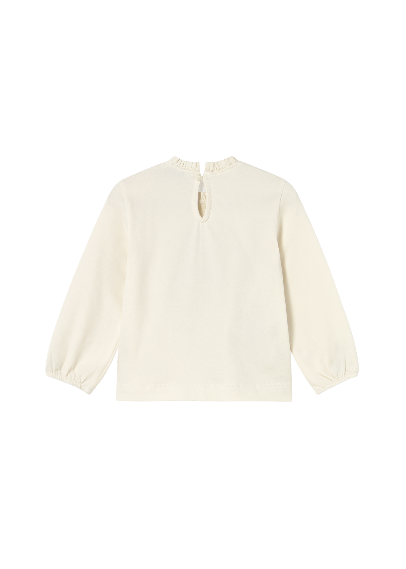 Bluza Crem cu Maneca Lunga Imprimeu Fetite 2075 Mayoral