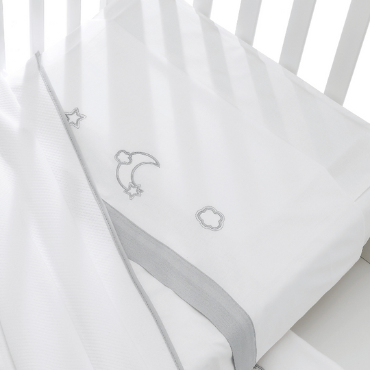 Lenjerie Bumbac 3 Piese Pentru Patut Bebelusi Colectia Stella