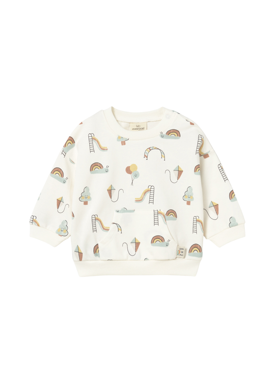 Bluza Sport Crem cu Imprimeu Colorat 1487 Mayoral