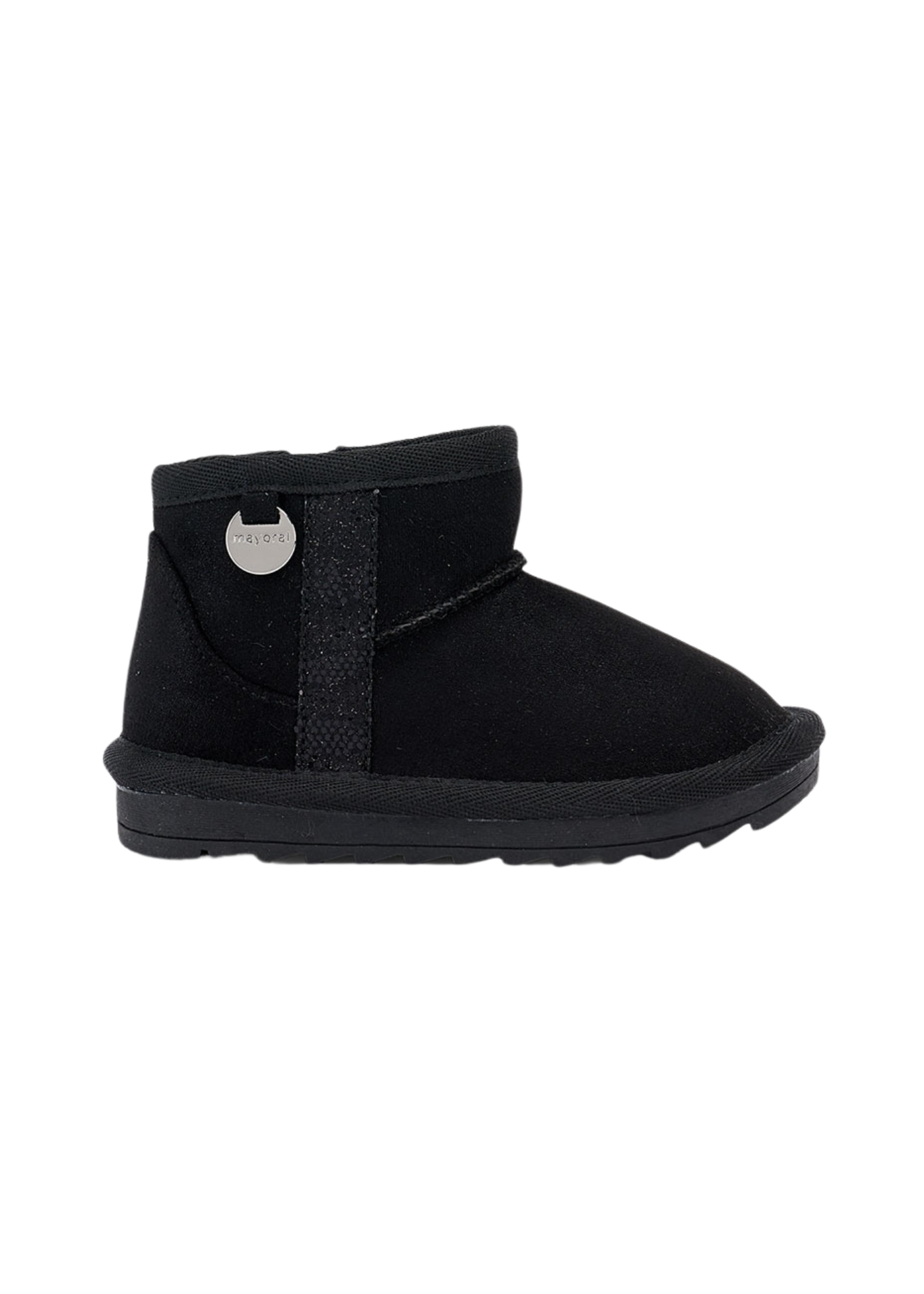 Cizme Scurte Negre Piele Intoarsa cu Blana 42577 Mayoral