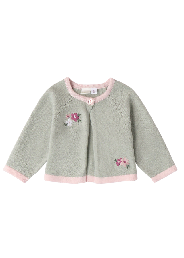 Set 3 Piese Tricotat Fusta cu Bretele si Cardigan Verde si Bluza Roz 4.297.00 iDO