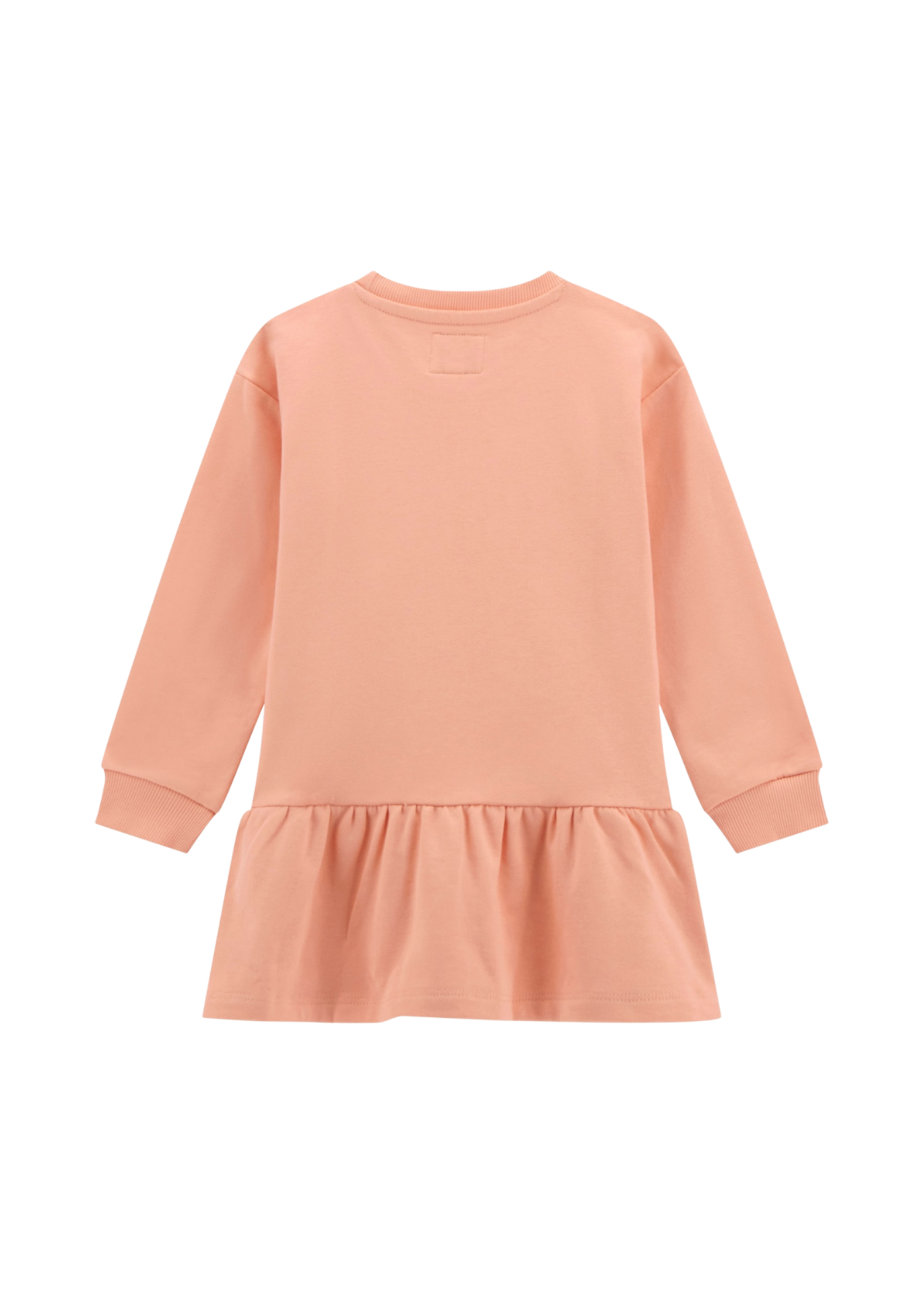 Rochie Bumbac Somon cu Maneca Lunga si Logo cu Inima K5YK11 KAD74 G6L9 Guess