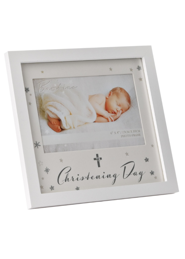 Rama Foto Alba cu Stele My Christening Day CG1510W Bambino By Juliana