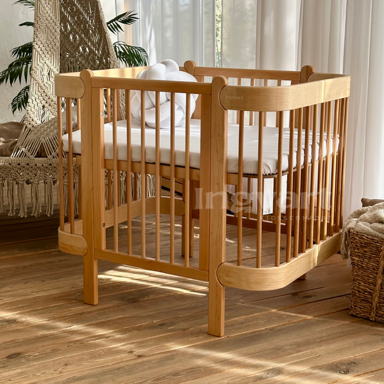 Patut Nika Slim Natural cu Bare Rotunde  70x95/120 cm INGVART