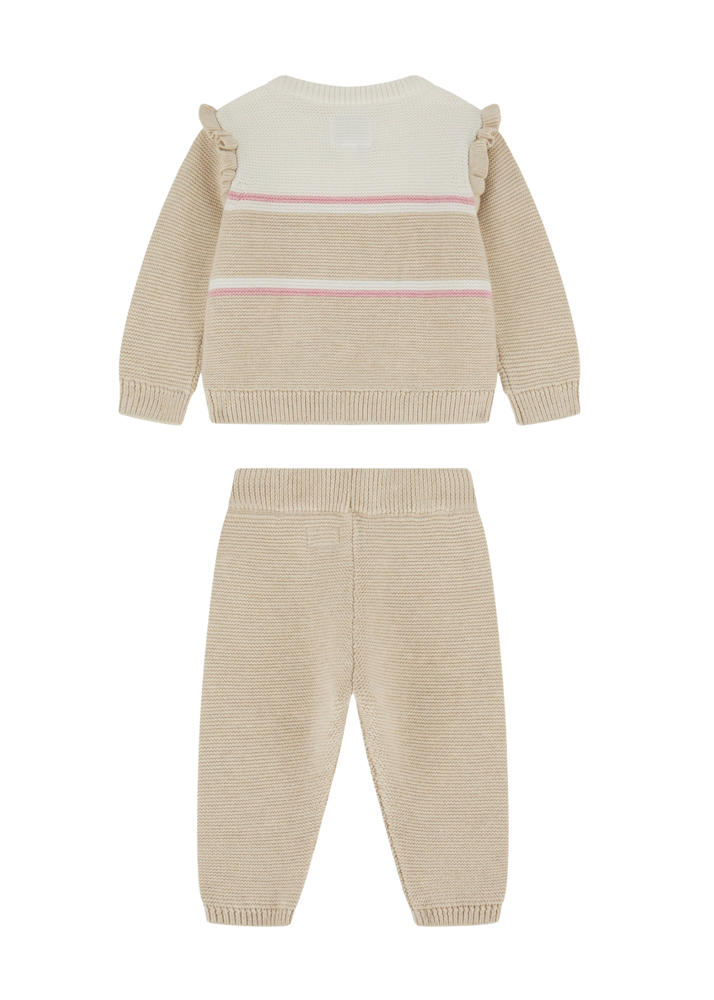 Set 2 Piese Tricotat Bej  Bluza si Pantaloni A5YG13 Z3FK1 LOH Guess